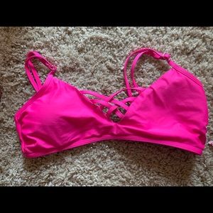 gianni bini hot pink bikini top